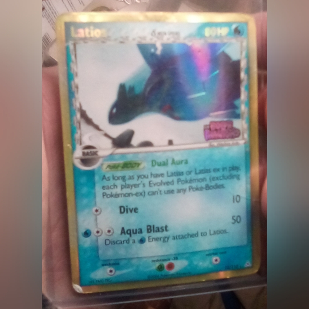 ✨RARE Latios Holon Phantoms Reverse Holo Pokemon Card✨